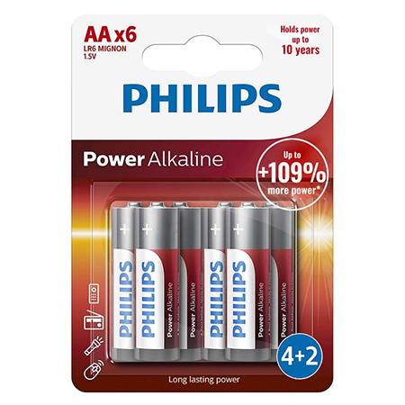 BATERIE POWER ALKALINE LR6 AA BLISTER 6 BUC P