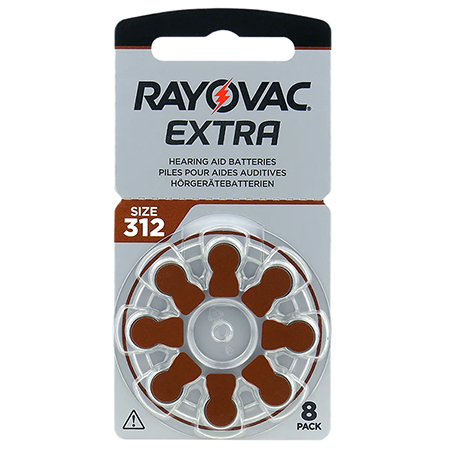 BATERIE AUDITIVA RAYOVAC EXTRA 312 BLISTER 8 BUC