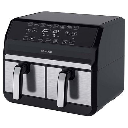 FRITEUZA DUBLA AIRFRYER 2X4 L 1700W VITAFRYER SENCOR