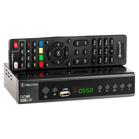 TUNER DIGITAL TERESTRU / CABLU DVB-T2/C H.265 CABLETECH