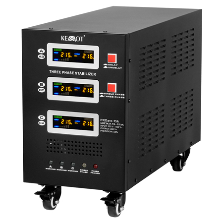 STABILIZATOR SERVOMOTOR TRIFAZAT 15KVA PROAVR-15K KEMOT