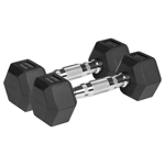 GANTERE DUMBBELL HEX FONTA CAUCIUCATA 2X3KG REBEL ACTIV