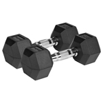 GANTERE DUMBBELL HEX FONTA CAUCIUCATA 2X8KG REBEL ACTIV