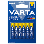 6 BATERII ALCALINE LR03 LONGLIFE POWER VARTA